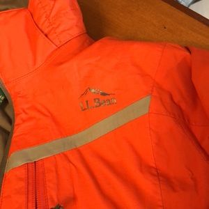 LL bean boys size 8 double layer coat